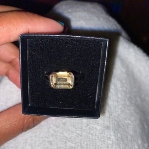 Precious Yellow Citrine Ring Size 7.5